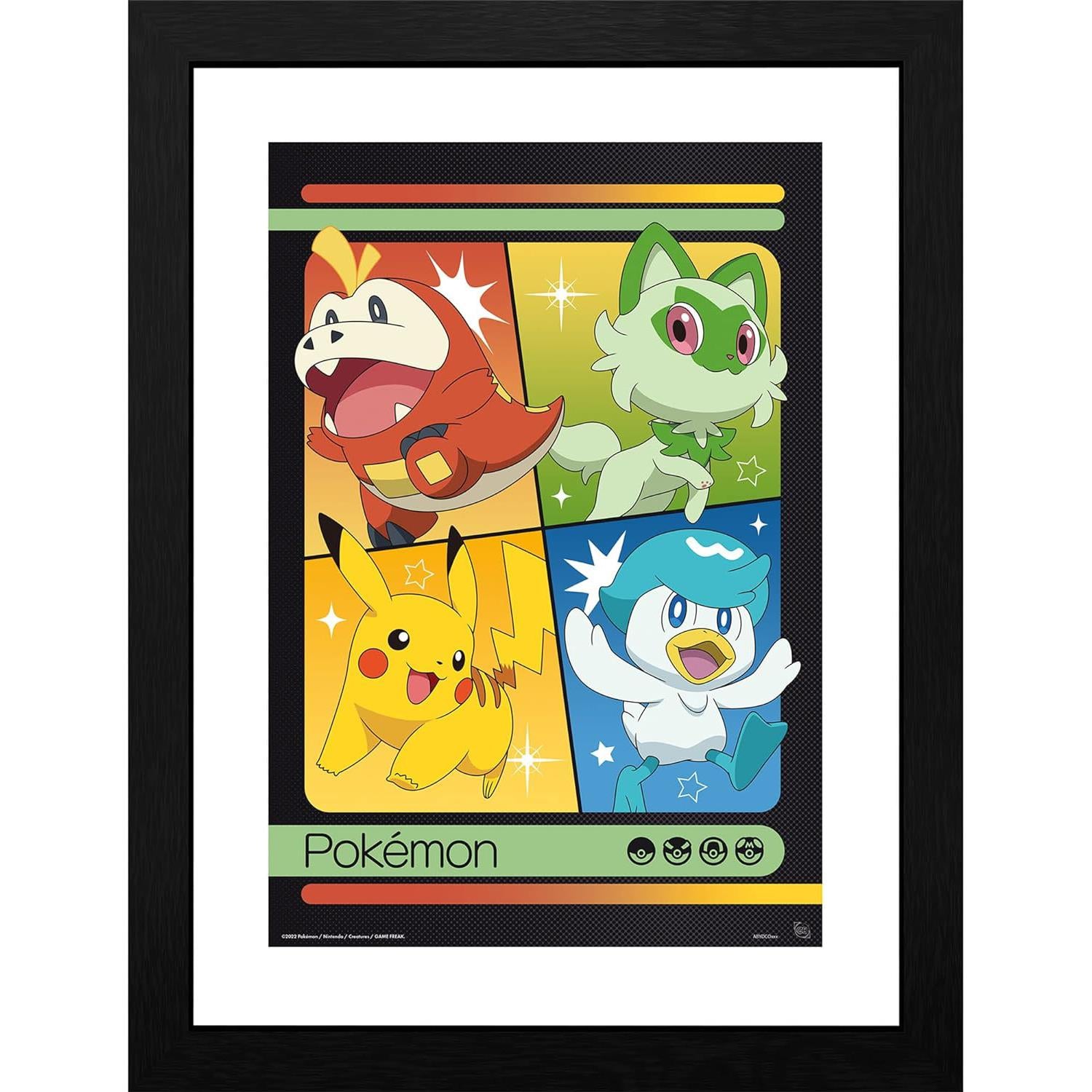 Pokemon S&V Starters Framed Print