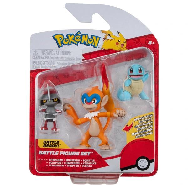 Pokemon - Pawniard, Squirtle, and Monferno Set