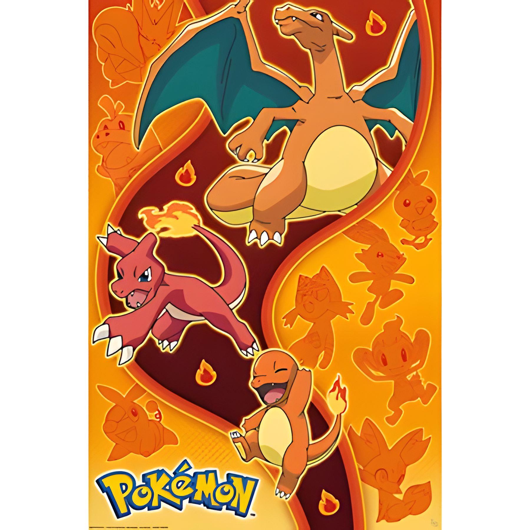 Pokémon - Fire Starters Maxi Poster - 61 x 91.5cm