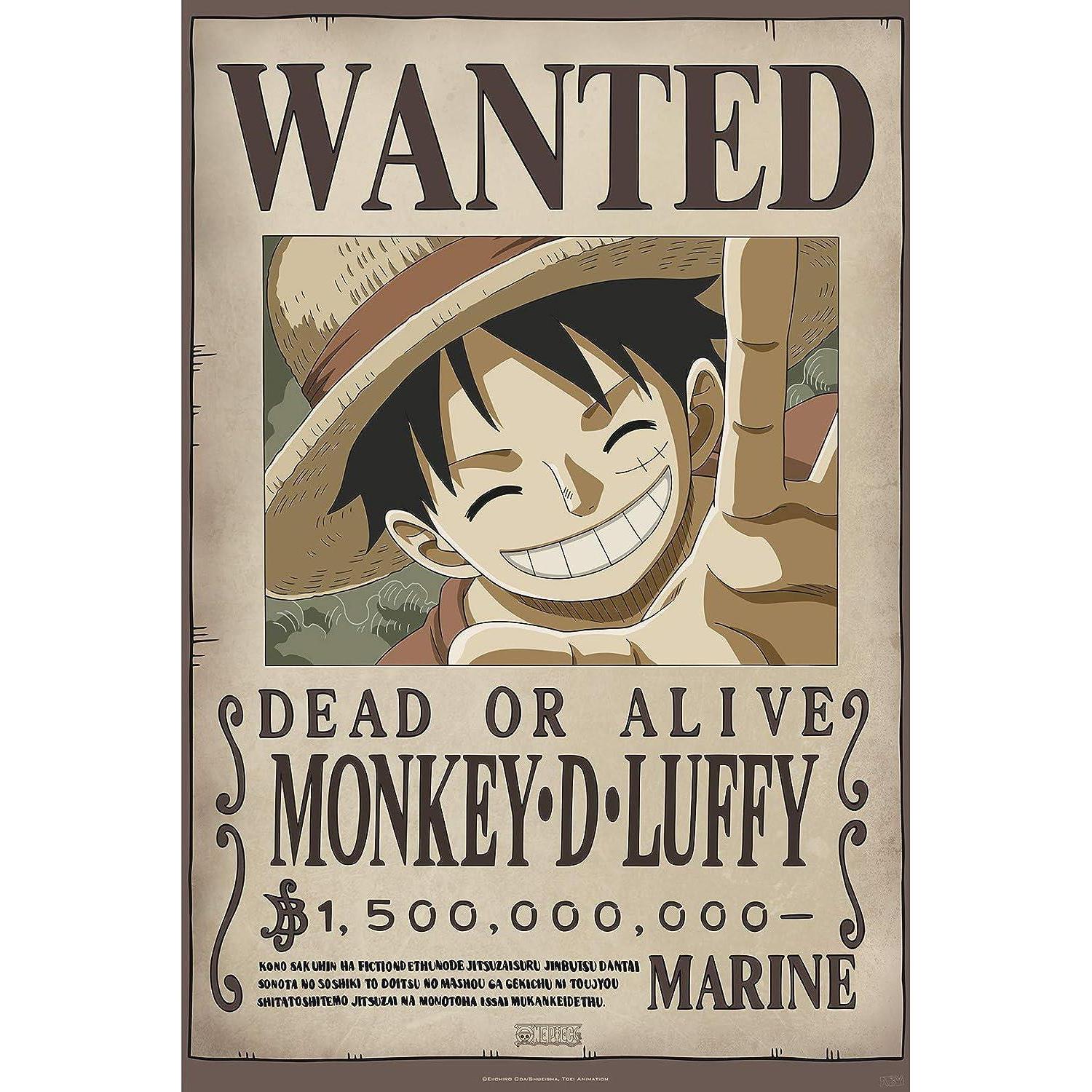 One Piece Wanted Luffy Poster – Geek-Aboo